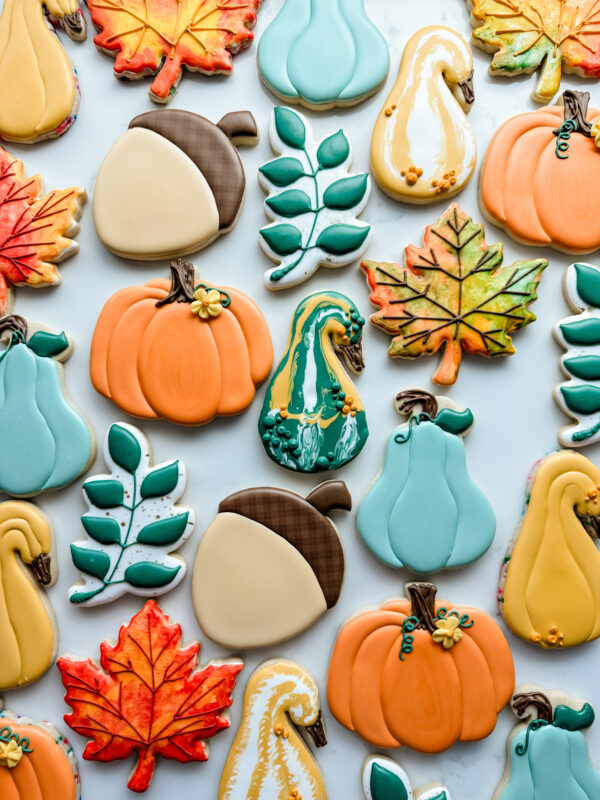 Fall Gourds & Leaves